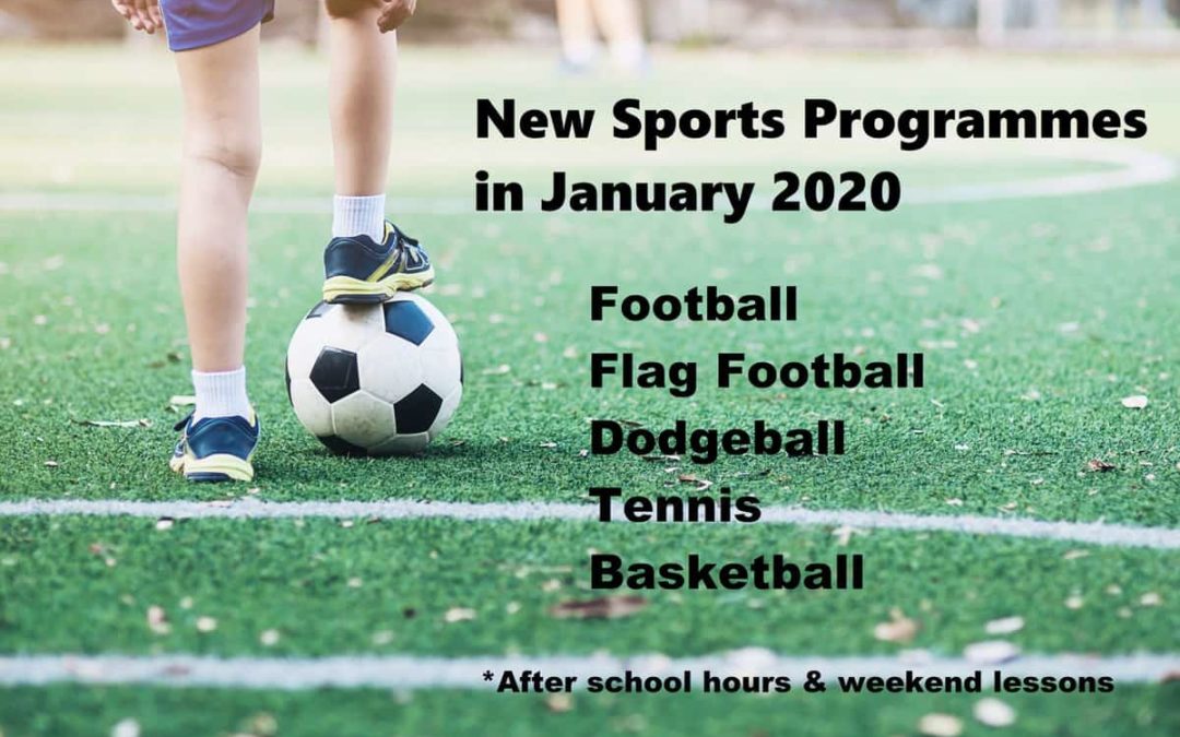 New! Sports Programmes in January 2020