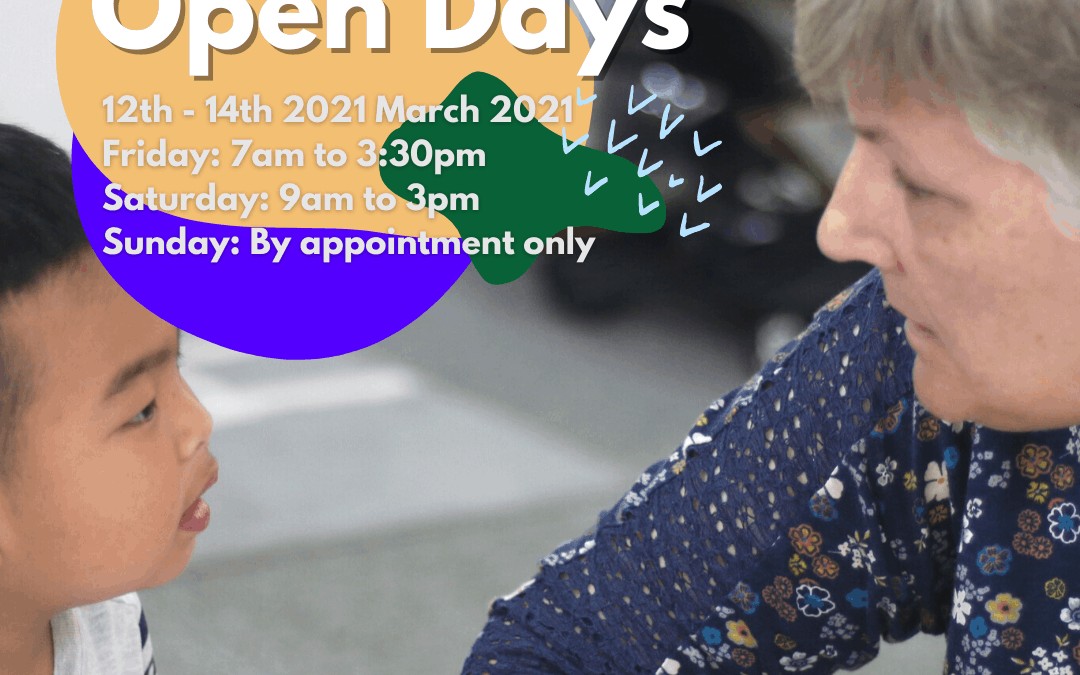 Open Days (12th March – 14th March 2021)