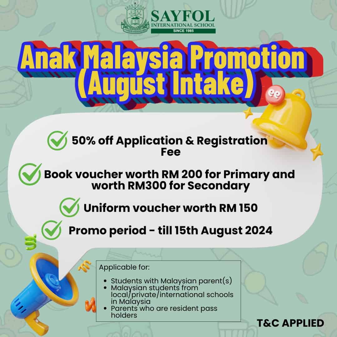 Anak Malaysia Promotion - August Intake Special Offer